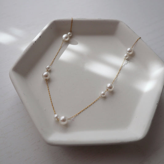 Alina Double Pearl Necklace