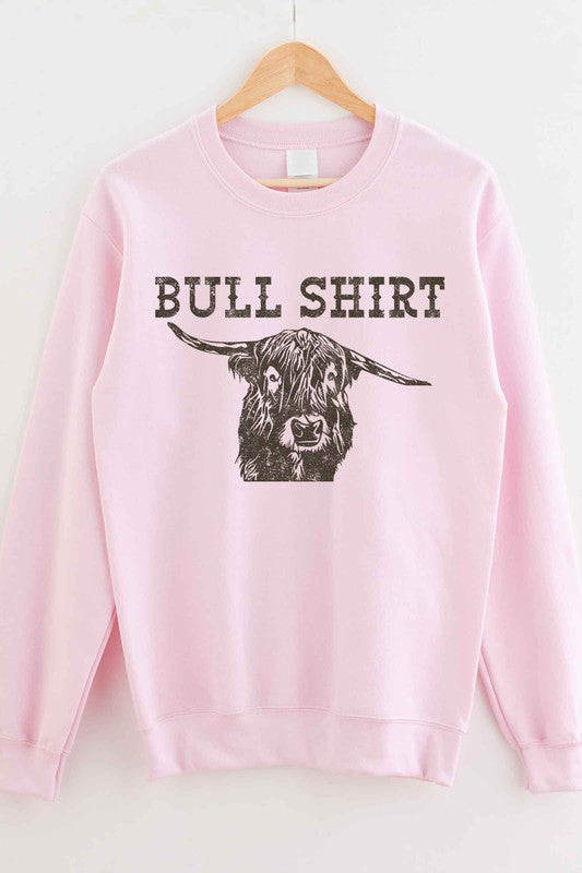 BULL SHIRT GRAPHIC SWEATSHIRT PLUS SIZE